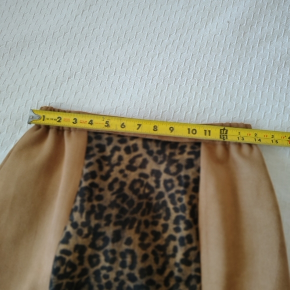 Susanna  Tan and Black Blazer Set with Leopard Print Size 8 - Picture 6 of 9